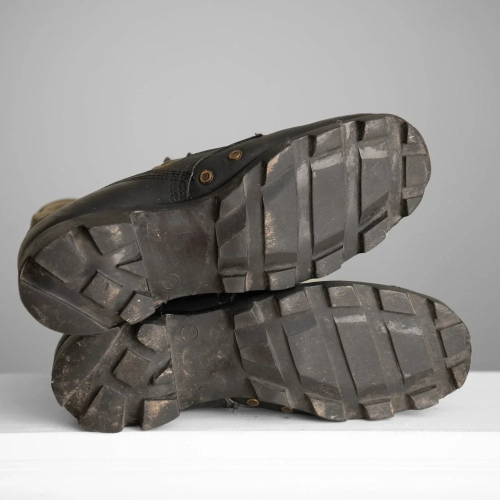 Vintage 1960s Army Vietnam Era Jungle Boots Spike Protective Mens 8.5